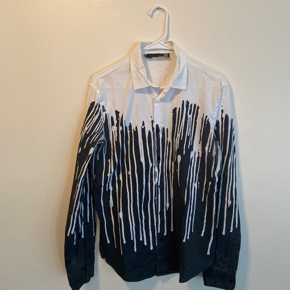 Men’s button down shirt by Moschino love